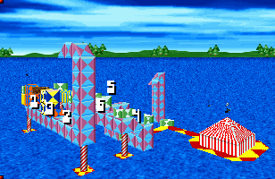 Overview: 3D Lemmings, DOS, Mayhem, 79 - Tuther Circus Level